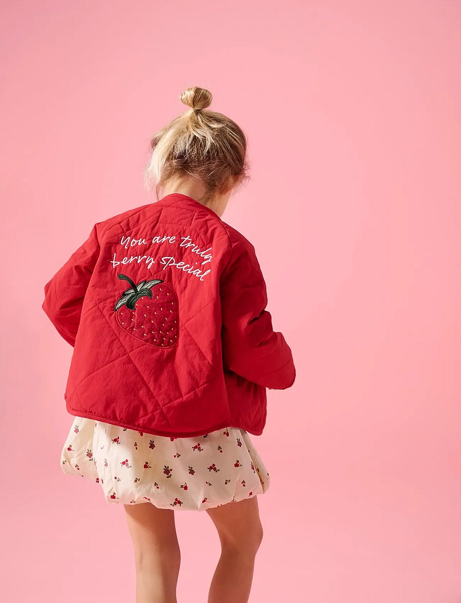 Kids Only - KMGROSALINA QUILTED JACKET OTW NOOS - quiltede jakker - barbados cherry - 4