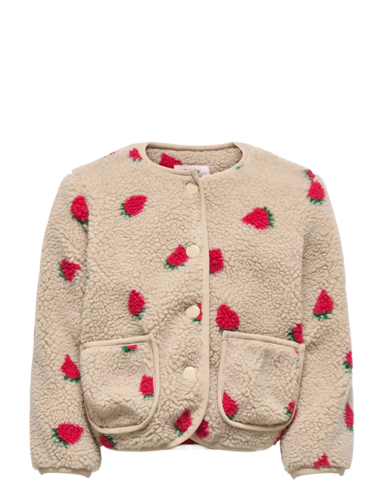 Kids Only KMGHOKY L/S TEDDY JACKET OTW NOOS - Fliisjakid - SILVER MINK / beige