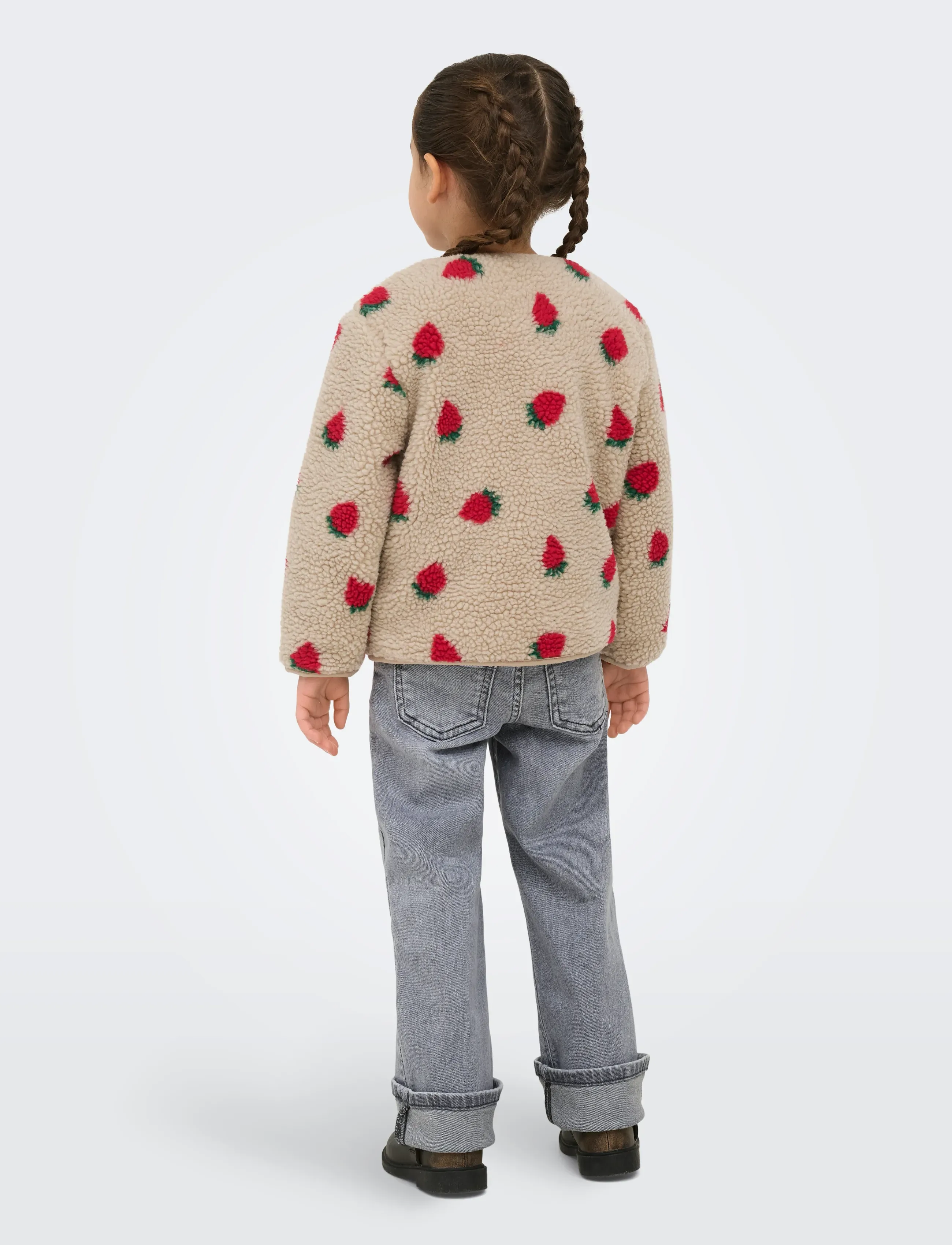 Kids Only - KMGHOKY L/S TEDDY JACKET OTW NOOS - fleecejakker - silver mink - 3