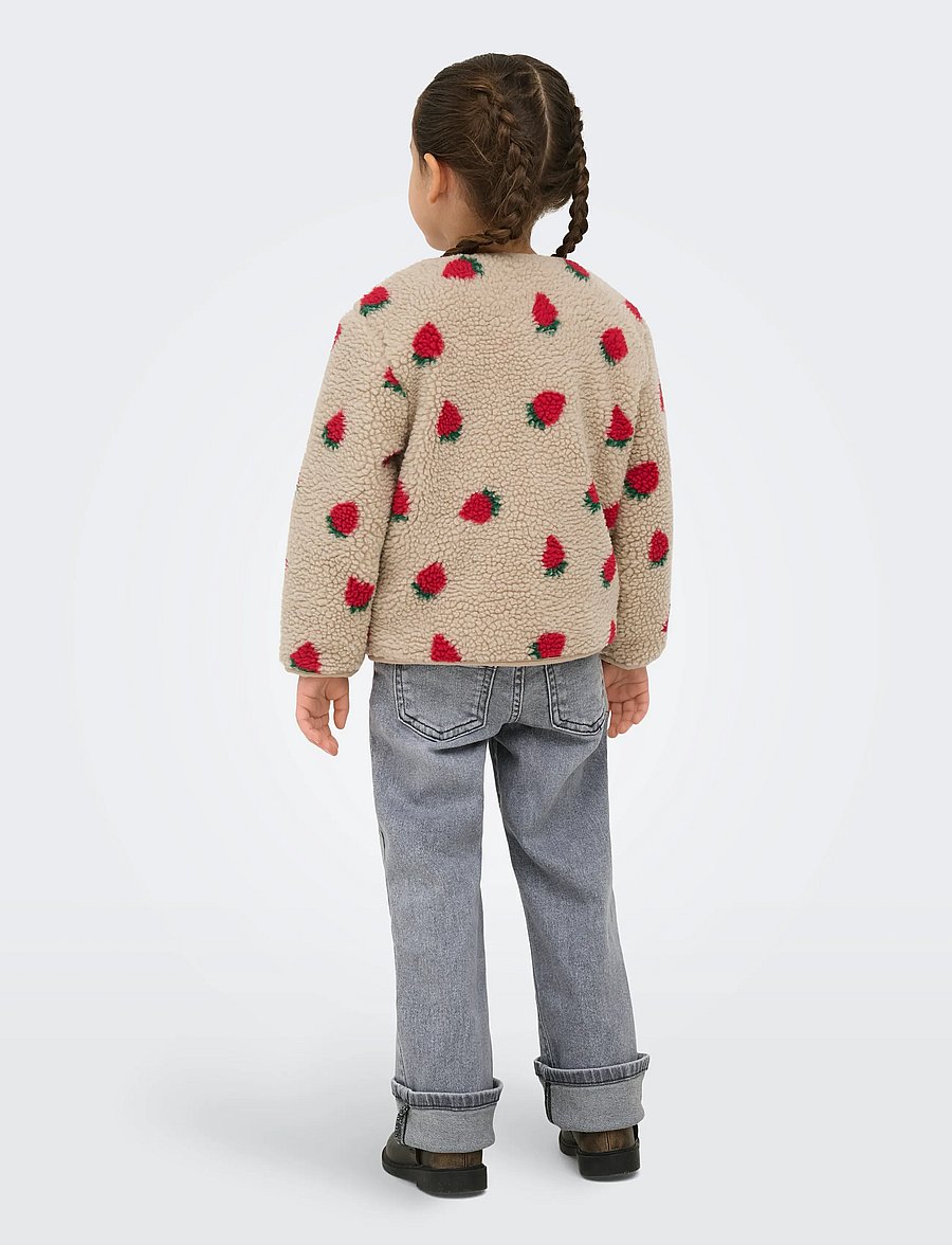 Kids Only - KMGHOKY L/S TEDDY JACKET OTW NOOS - fleecejacken - silver mink - 3