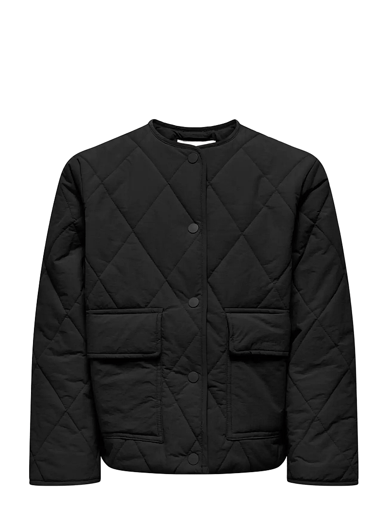 Kids Only - KOGROSALINA QUILTED JACKET VD OTW NOOS - steppjacken - black - 0