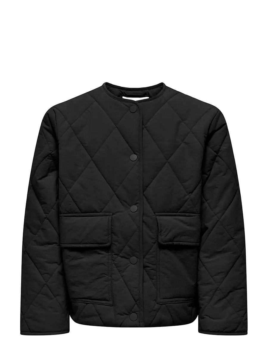 Kids Only - KOGROSALINA QUILTED JACKET VD OTW NOOS - quiltede jakker - black - 1