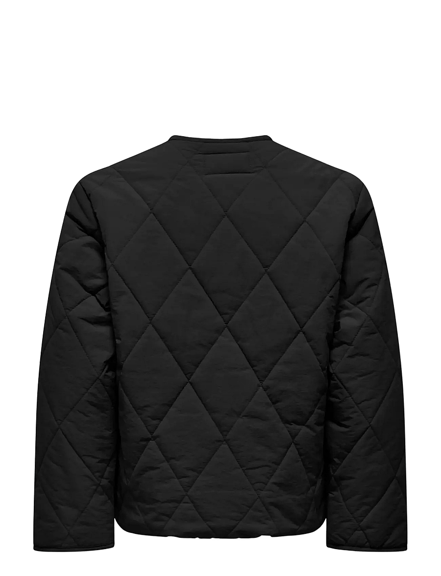 Kids Only - KOGROSALINA QUILTED JACKET VD OTW NOOS - quiltede jakker - black - 2