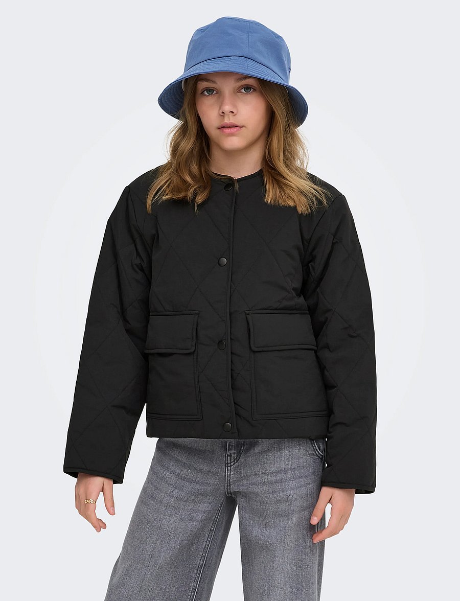 Kids Only - KOGROSALINA QUILTED JACKET VD OTW NOOS - quiltede jakker - black - 0