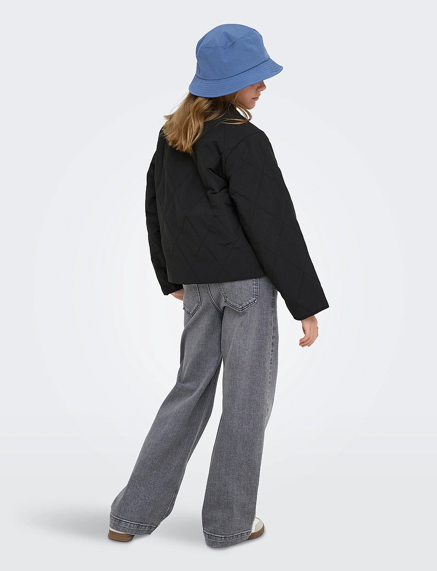 Kids Only - KOGROSALINA QUILTED JACKET VD OTW NOOS - quiltede jakker - black - 3