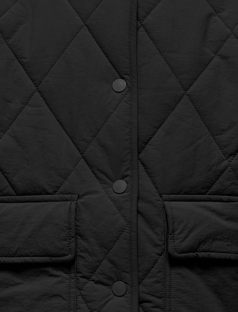 Kids Only - KOGROSALINA QUILTED JACKET VD OTW NOOS - steppjacken - black - 2
