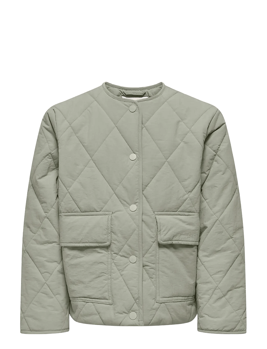 Kids Only - KOGROSALINA QUILTED JACKET VD OTW NOOS - quiltede jakker - seagrass - 1