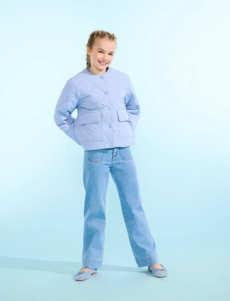 Kids Only - KOGROSALINA QUILTED JACKET VD OTW NOOS - quiltede jakker - soft chambray - 0