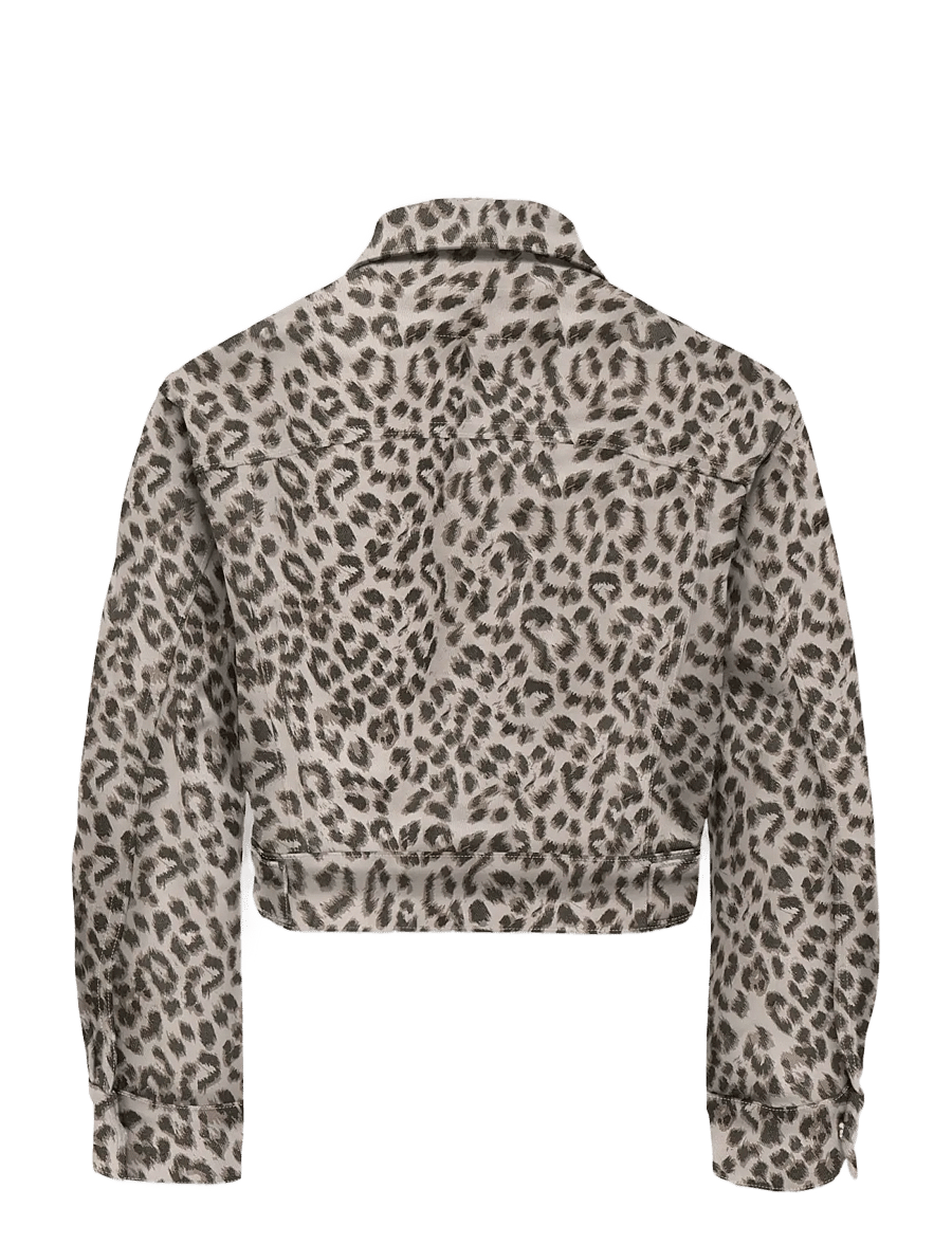 Kids Only - KOGANLIE-ANIMAL L/S JACKET VD PNT - denimjakker - silver lining - 1