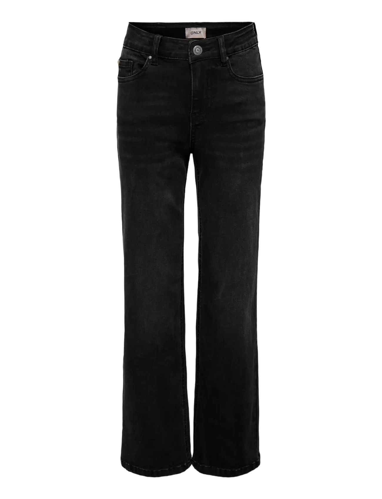 Kids Only KOGJUICY-WAUW HW WIDE DNM GUA006 NOOS - Brede jeans - WASHED BLACK / black