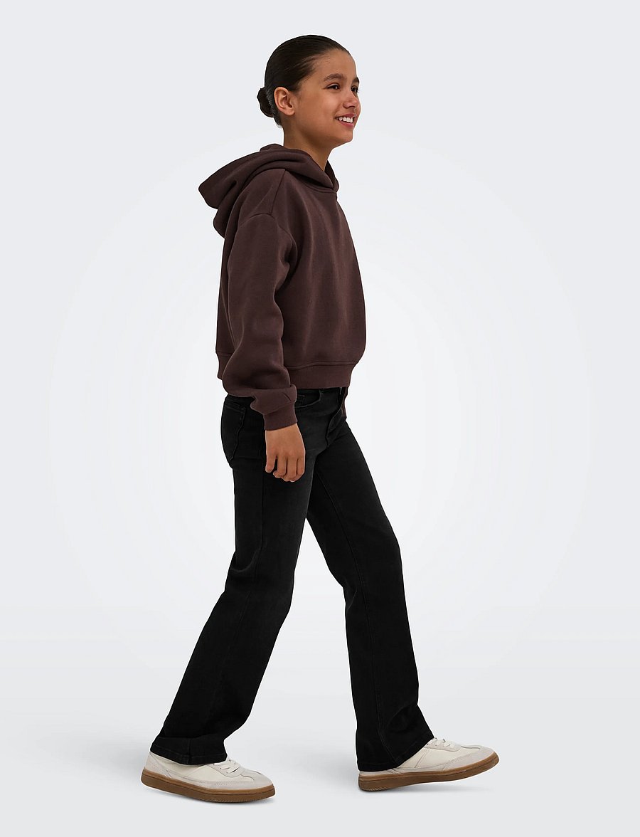 Kids Only - KOGJUICY-WAUW HW WIDE DNM GUA006 NOOS - brede jeans - washed black - 4