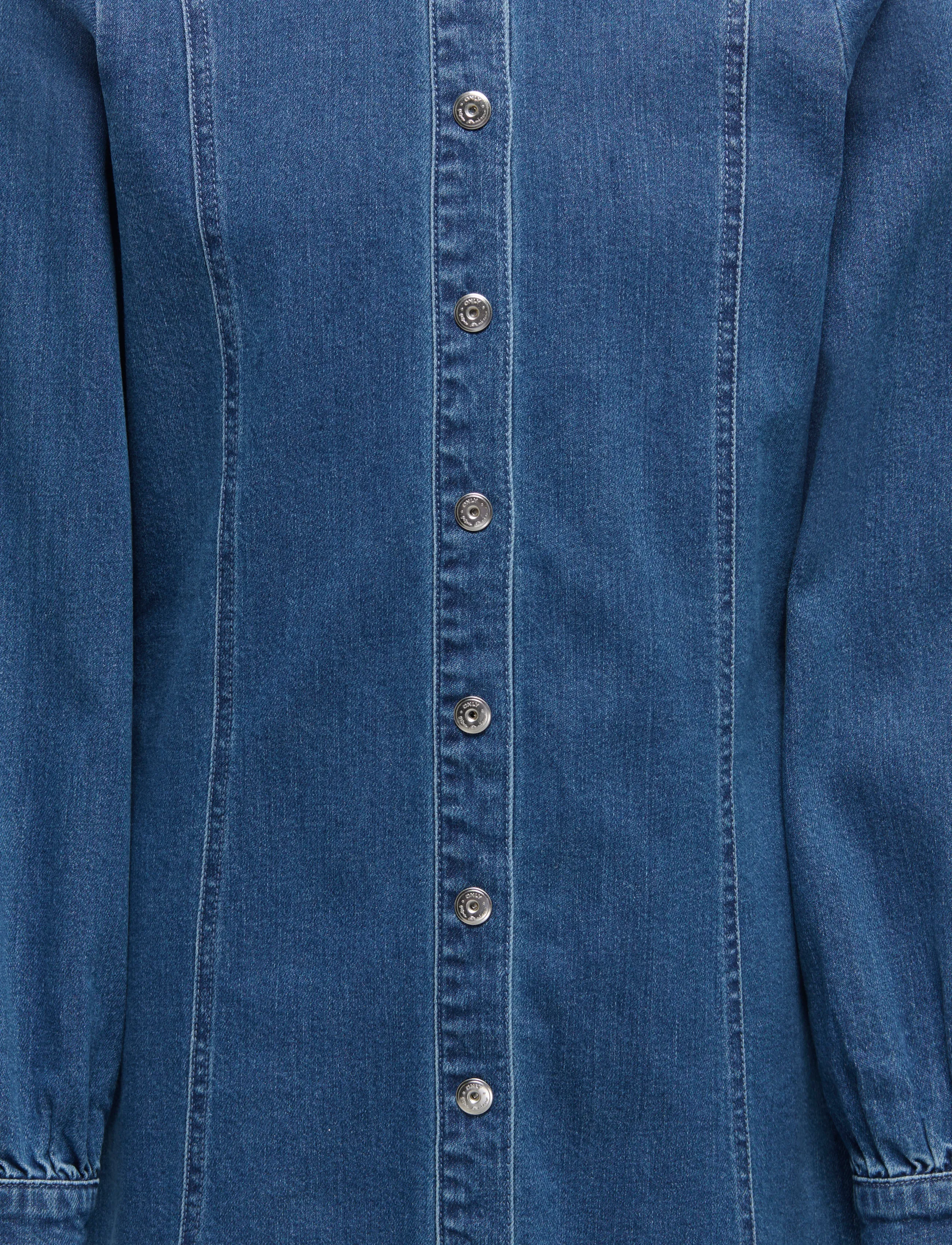Kids Only - KOGFENJA LS SHAPED DNM DRESS - medium blue denim - 2