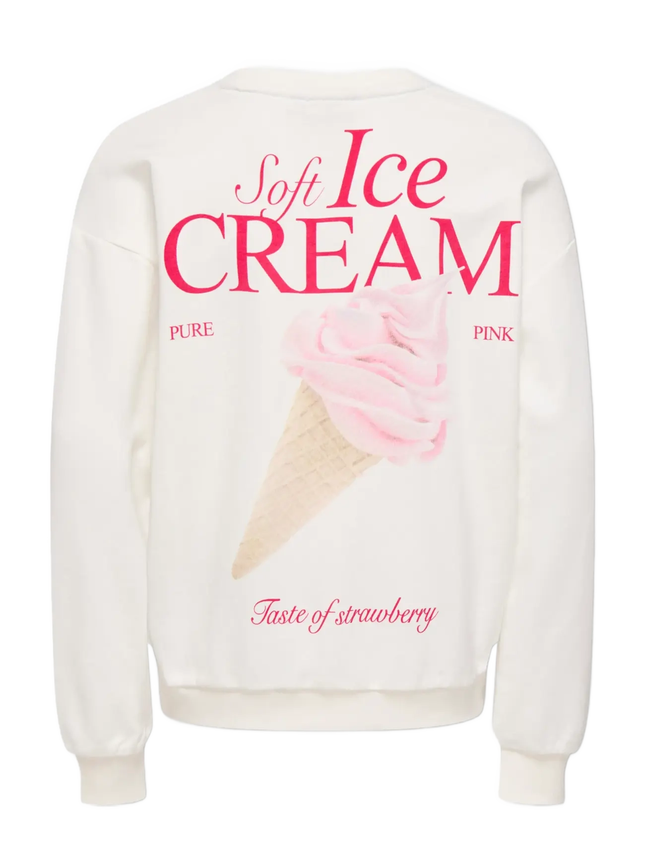 Kids Only - KOGPHILEA LIFE L/S LOOSE UB VD SWT NOOS - sweatshirts - cloud dancer - 1