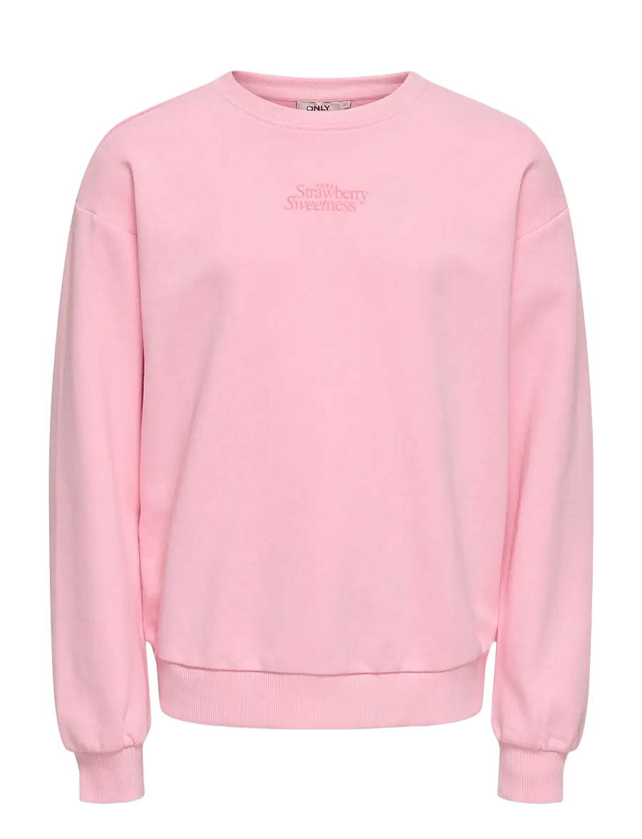 Kids Only - KOGPHILEA LIFE L/S LOOSE UB VD SWT NOOS - sweatshirts - romance rose - 0
