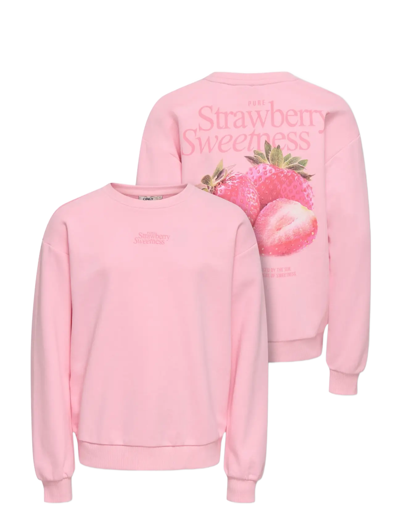 Kids Only - KOGPHILEA LIFE L/S LOOSE UB VD SWT NOOS - sweatshirts - romance rose - 2