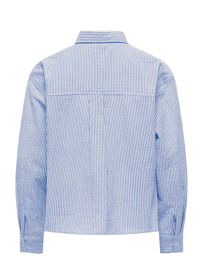 Kids Only - KOGSMILLA LIFE STRIPED KNOT SHIRT VD WVN - long-sleeved shirts - cloud dancer - 2
