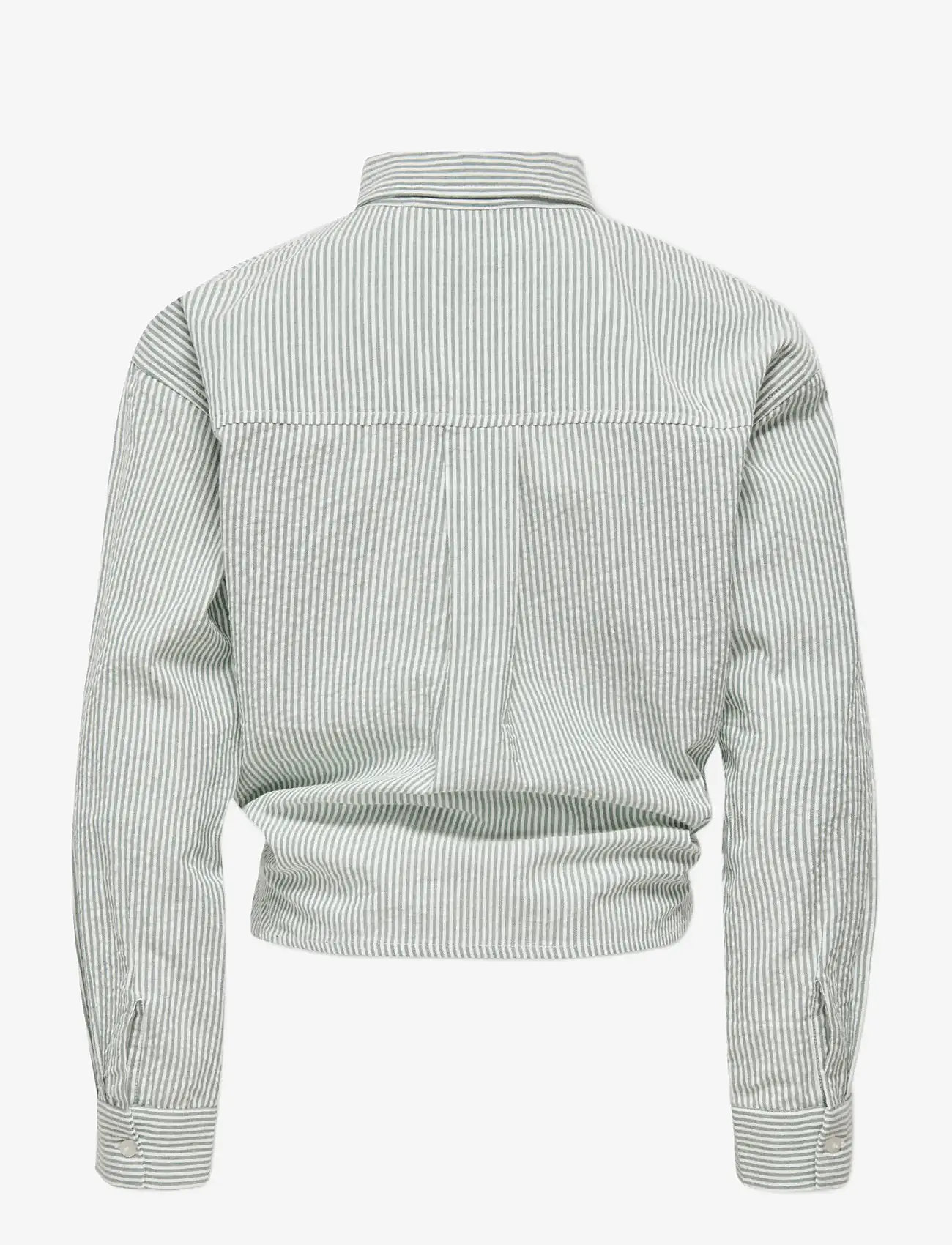 Kids Only - KOGSMILLA LIFE STRIPED KNOT SHIRT VD WVN - langærmede skjorter - laurel wreath - 1