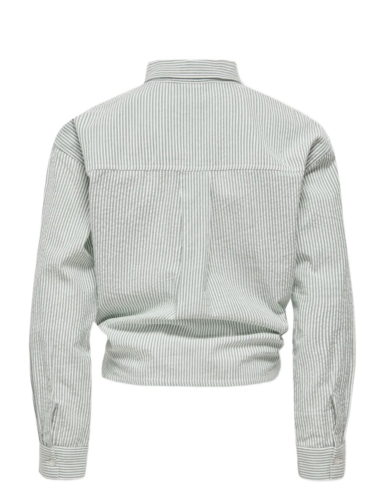 Kids Only - KOGSMILLA LIFE STRIPED KNOT SHIRT VD WVN - langærmede skjorter - laurel wreath - 1