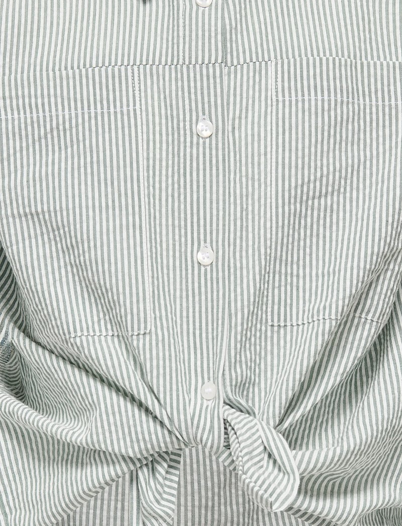 Kids Only - KOGSMILLA LIFE STRIPED KNOT SHIRT VD WVN - langærmede skjorter - laurel wreath - 2