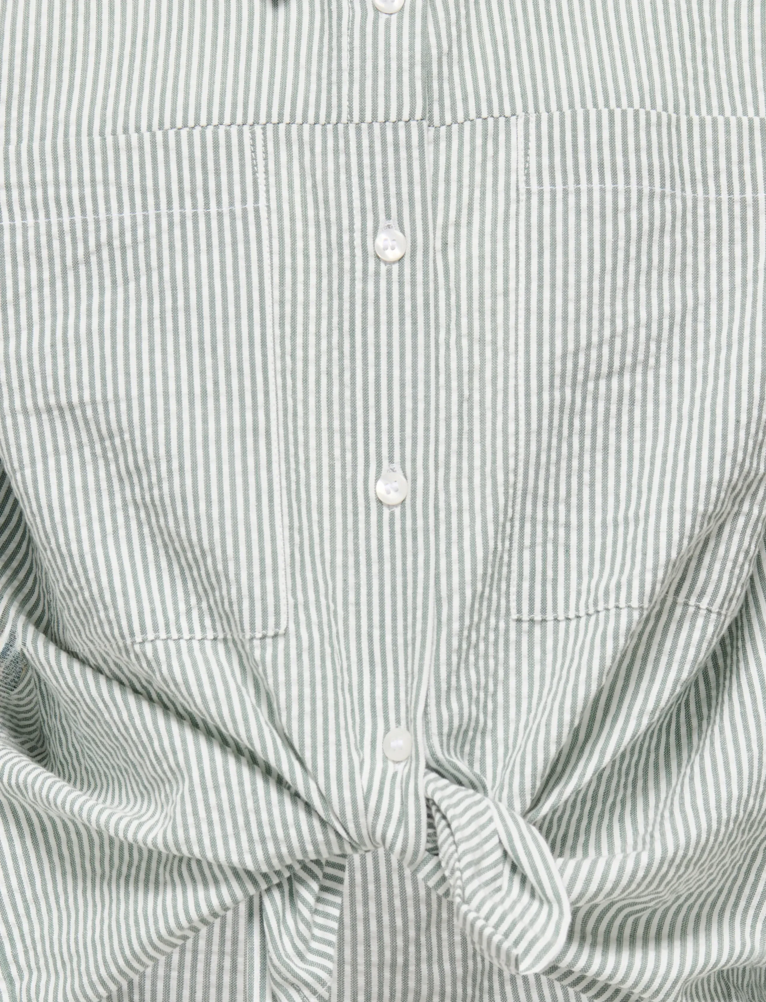 Kids Only - KOGSMILLA LIFE STRIPED KNOT SHIRT VD WVN - langærmede skjorter - laurel wreath - 2