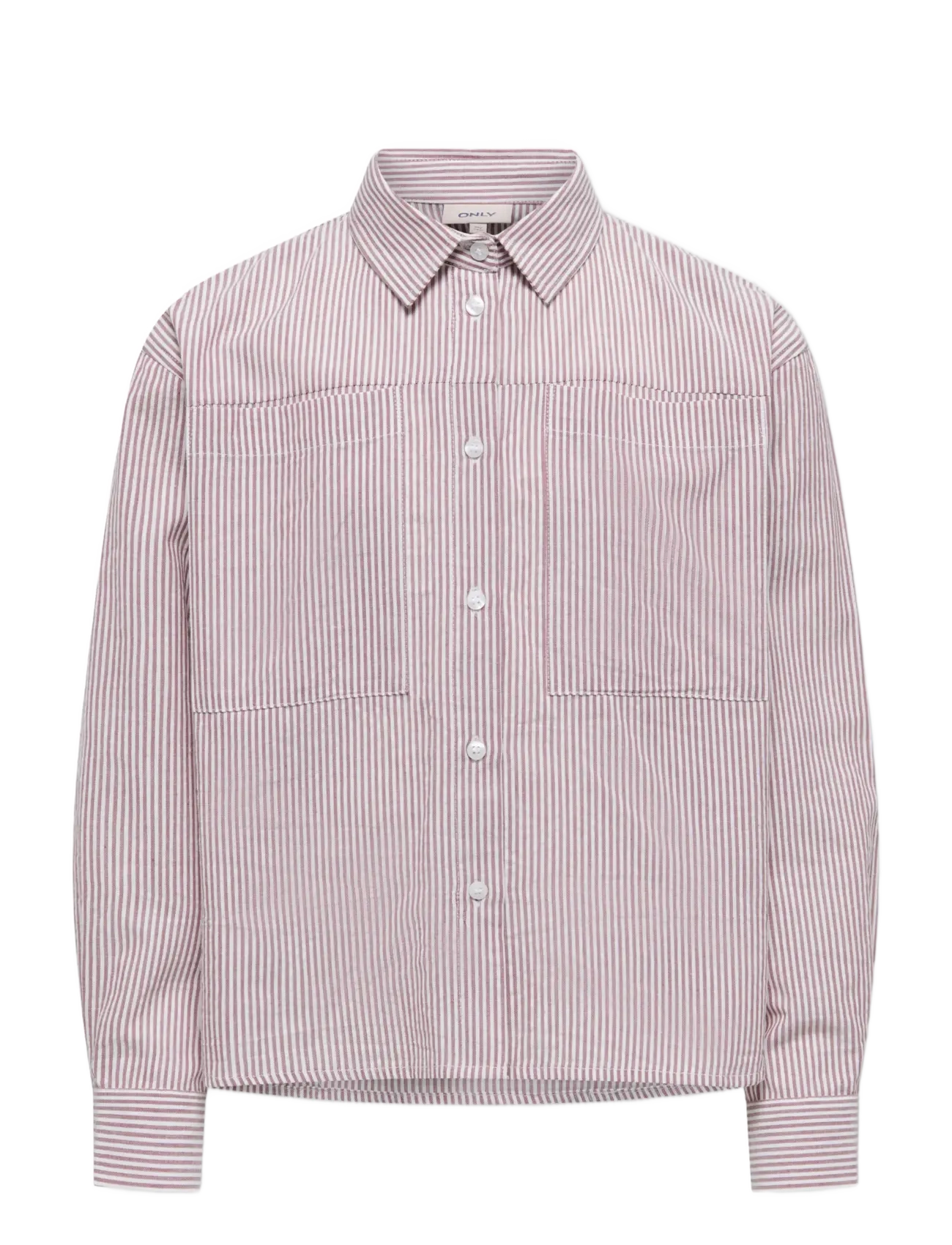 Kids Only KOGSMILLA LIFE STRIPED KNOT SHIRT VD WVN - Overdele - ROSE BROWN / pink/rose