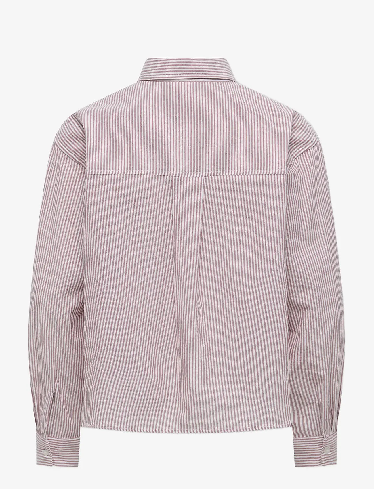 Kids Only - KOGSMILLA LIFE STRIPED KNOT SHIRT VD WVN - langærmede skjorter - rose brown - 2