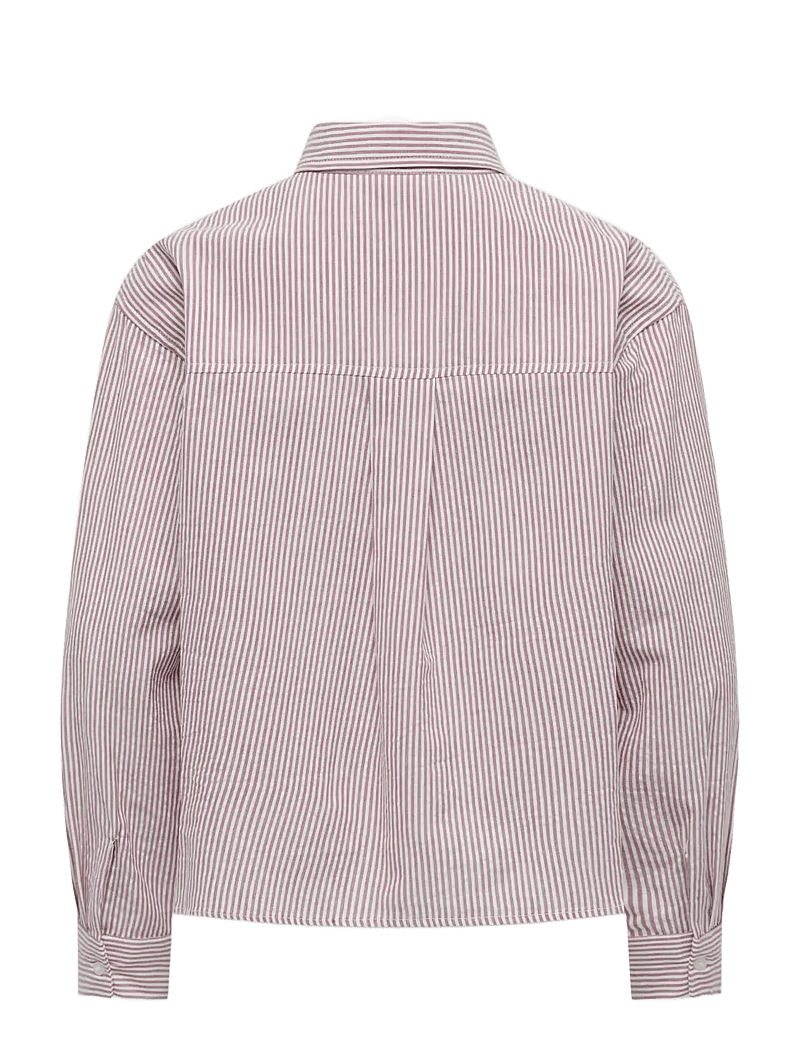 Kids Only - KOGSMILLA LIFE STRIPED KNOT SHIRT VD WVN - langærmede skjorter - rose brown - 2