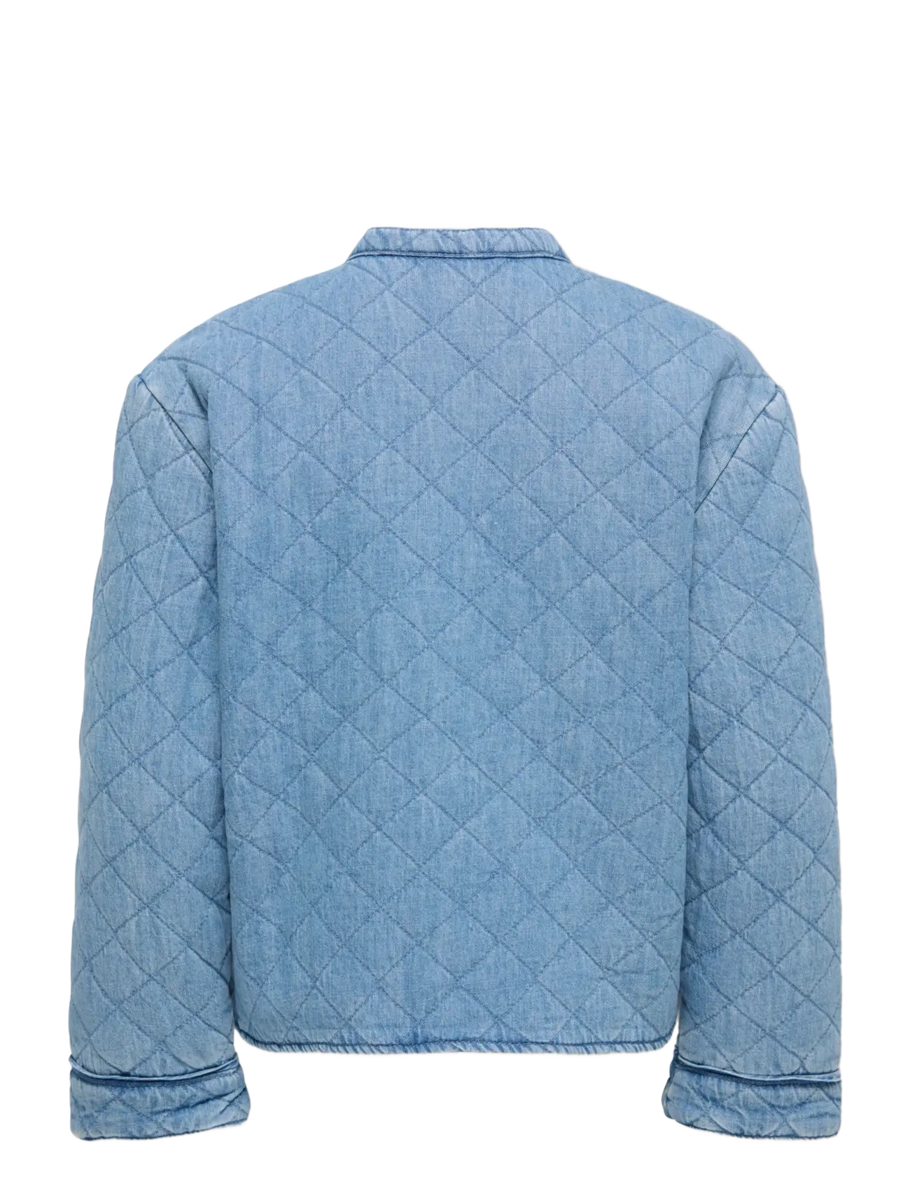 Kids Only - KOGHALLIE QUILTED DNM JACKET AKM - steppjacken - light blue denim - 2