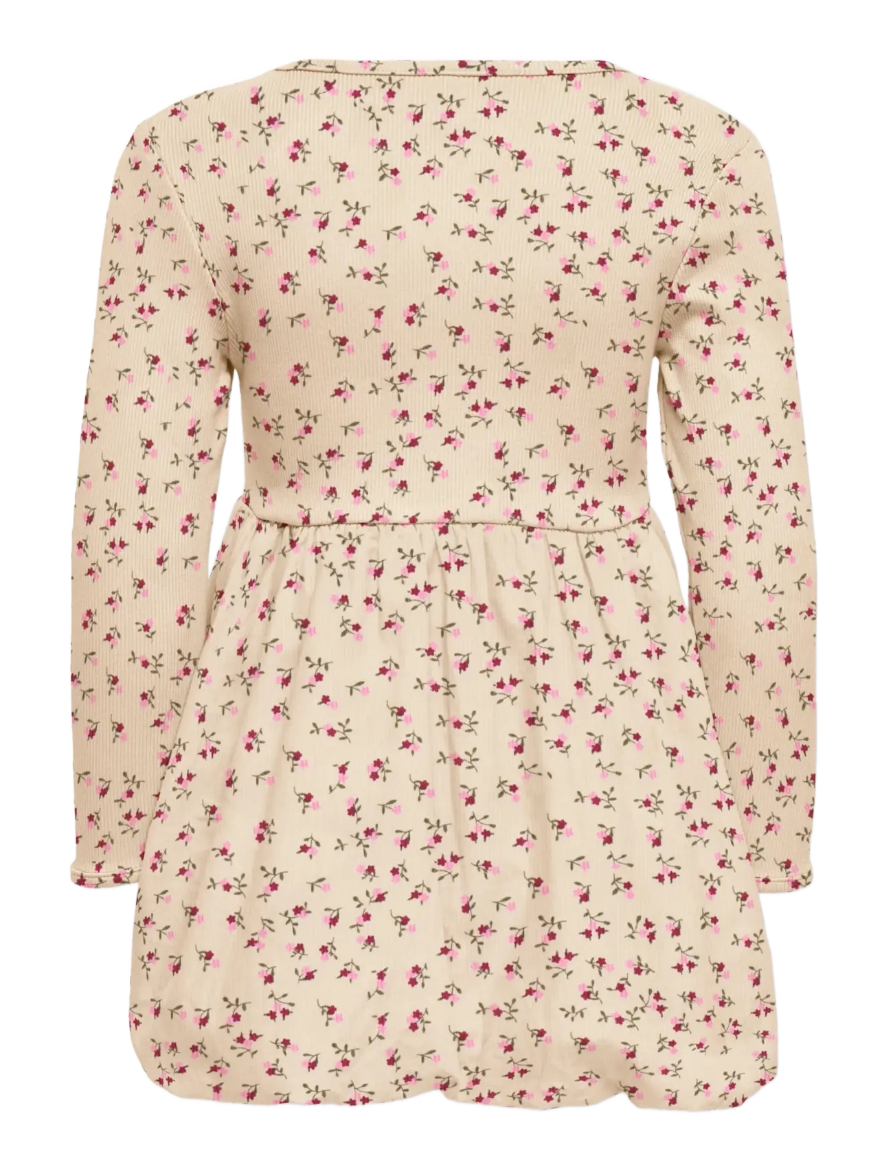 Kids Only - KMGTRINNY LIFE AOP LS BAL DRESS JRS - langærmede hverdagskjoler - whitecap gray - 1