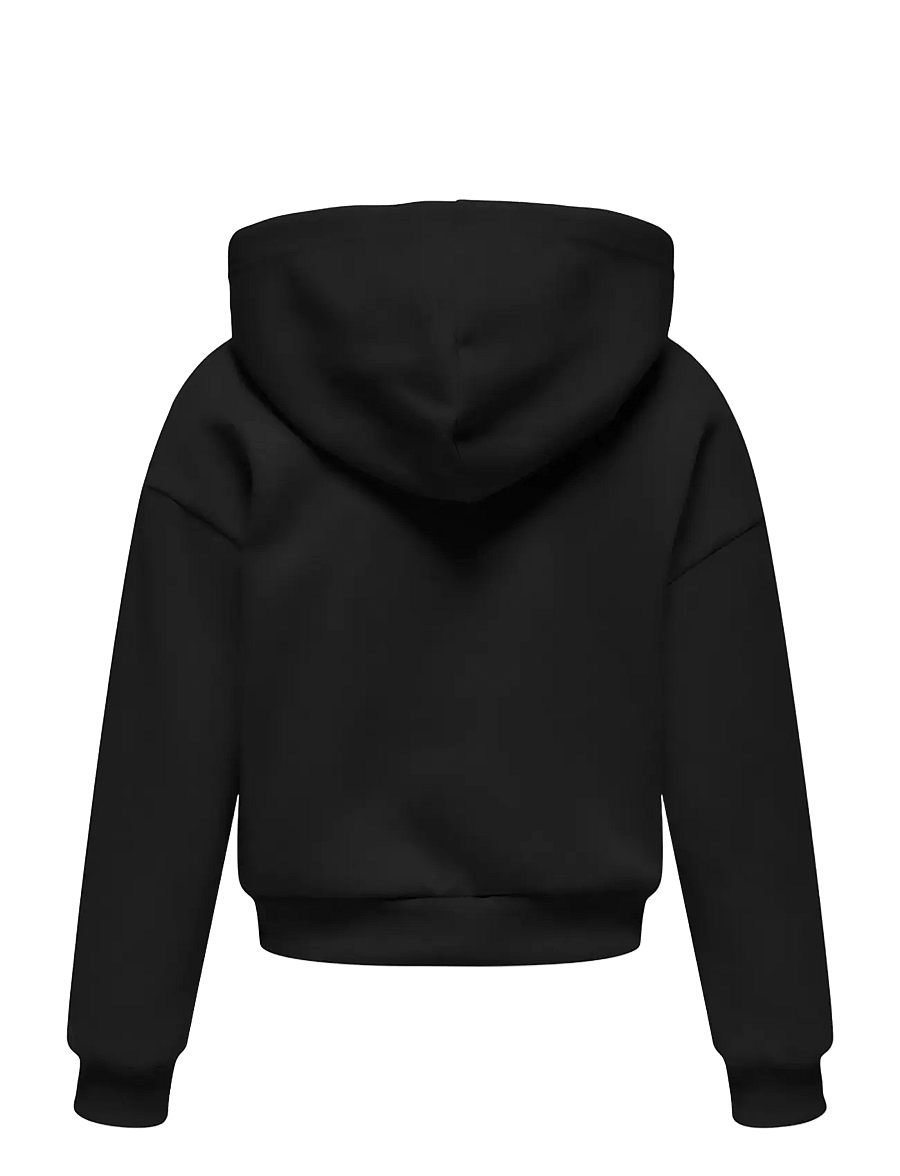 Kids Only - KOGRITA L/S ZIP HOOD BF SWT - hettupeysur - black - 1
