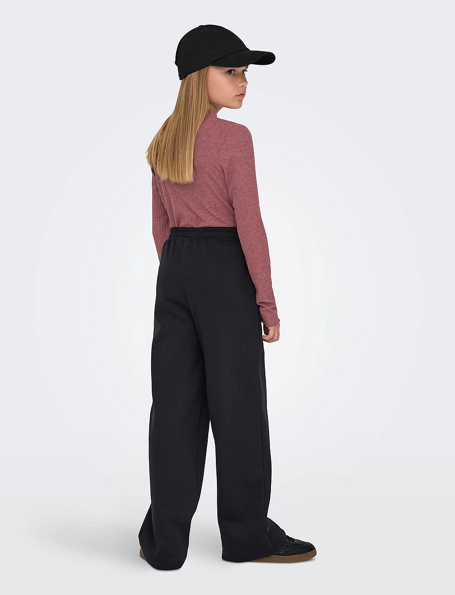 Kids Only - KOGRITA WIDE PANT BF SWT - jogginghosen - black - 3