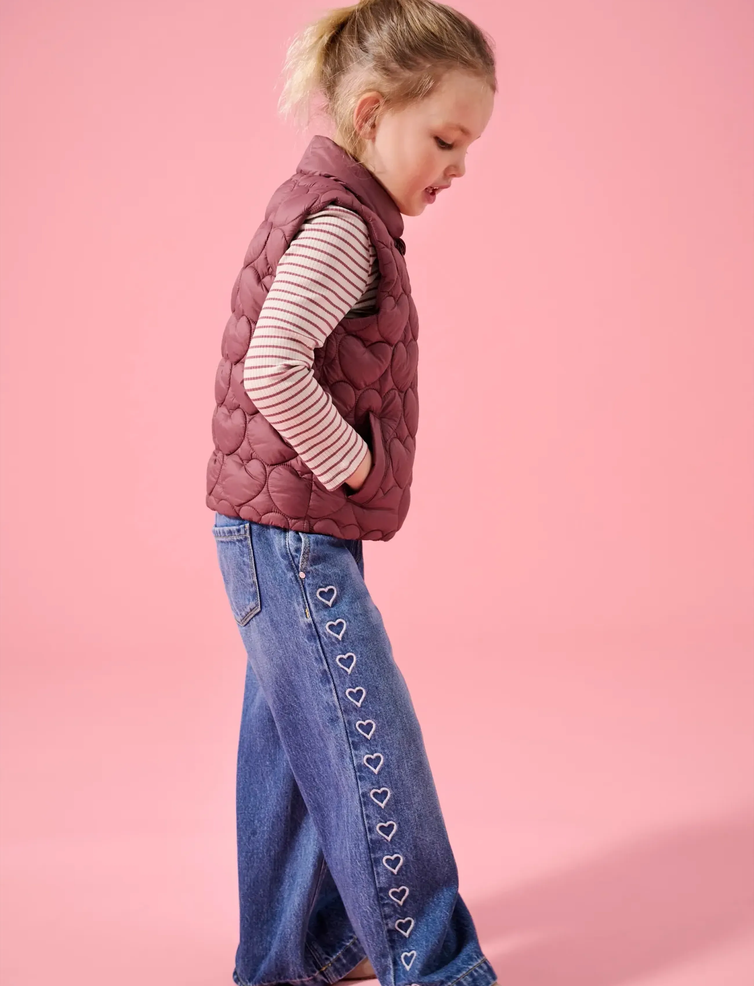 Kids Only KMGCOMET HEART WIDE DNM DIA3020 NOOS - Underdele - MEDIUM BLUE DENIM / blue