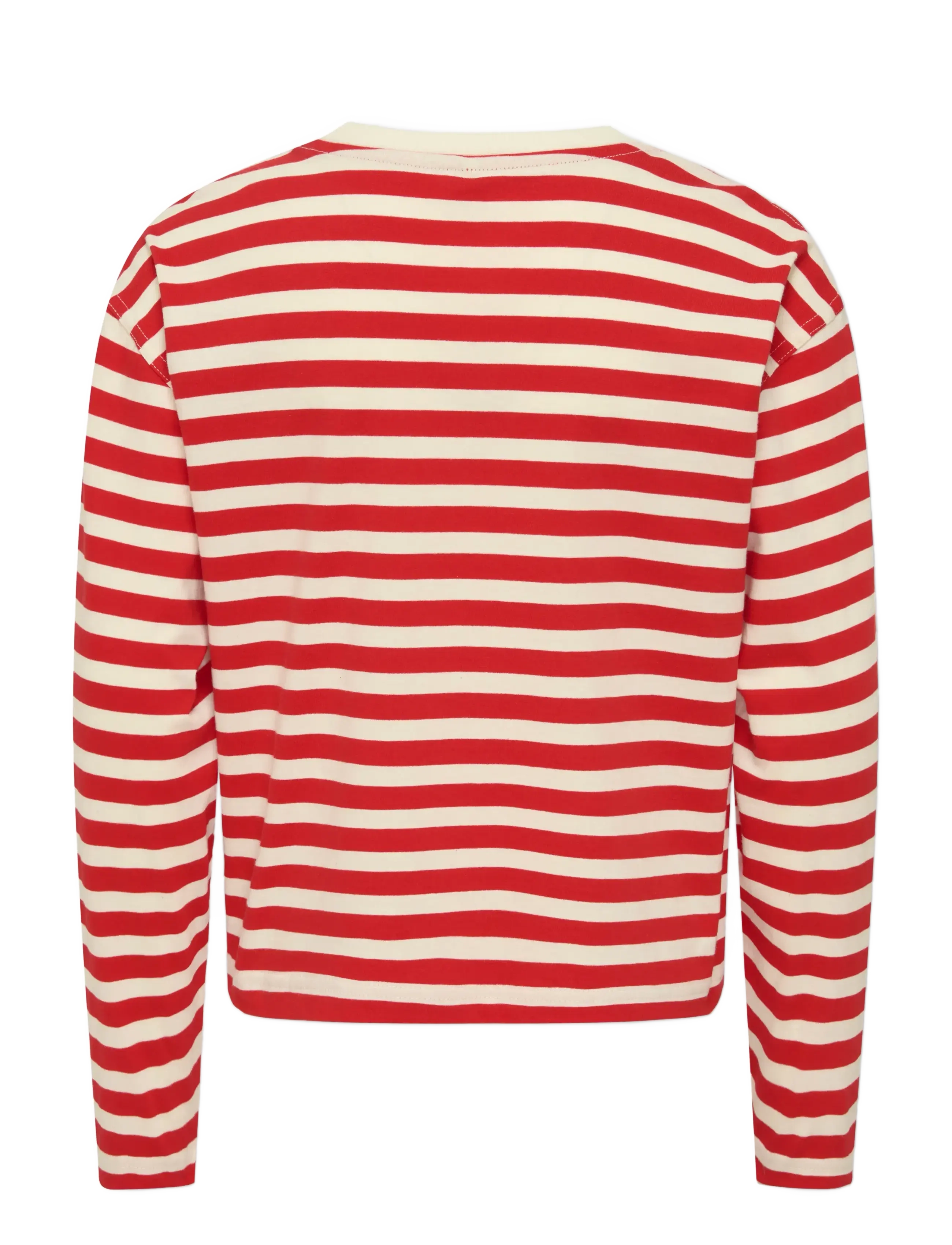 Kids Only - KOGLIVINA L/S O-NECK STRIPE TOP JRS - t-shirts à manches longues - high risk red - 1