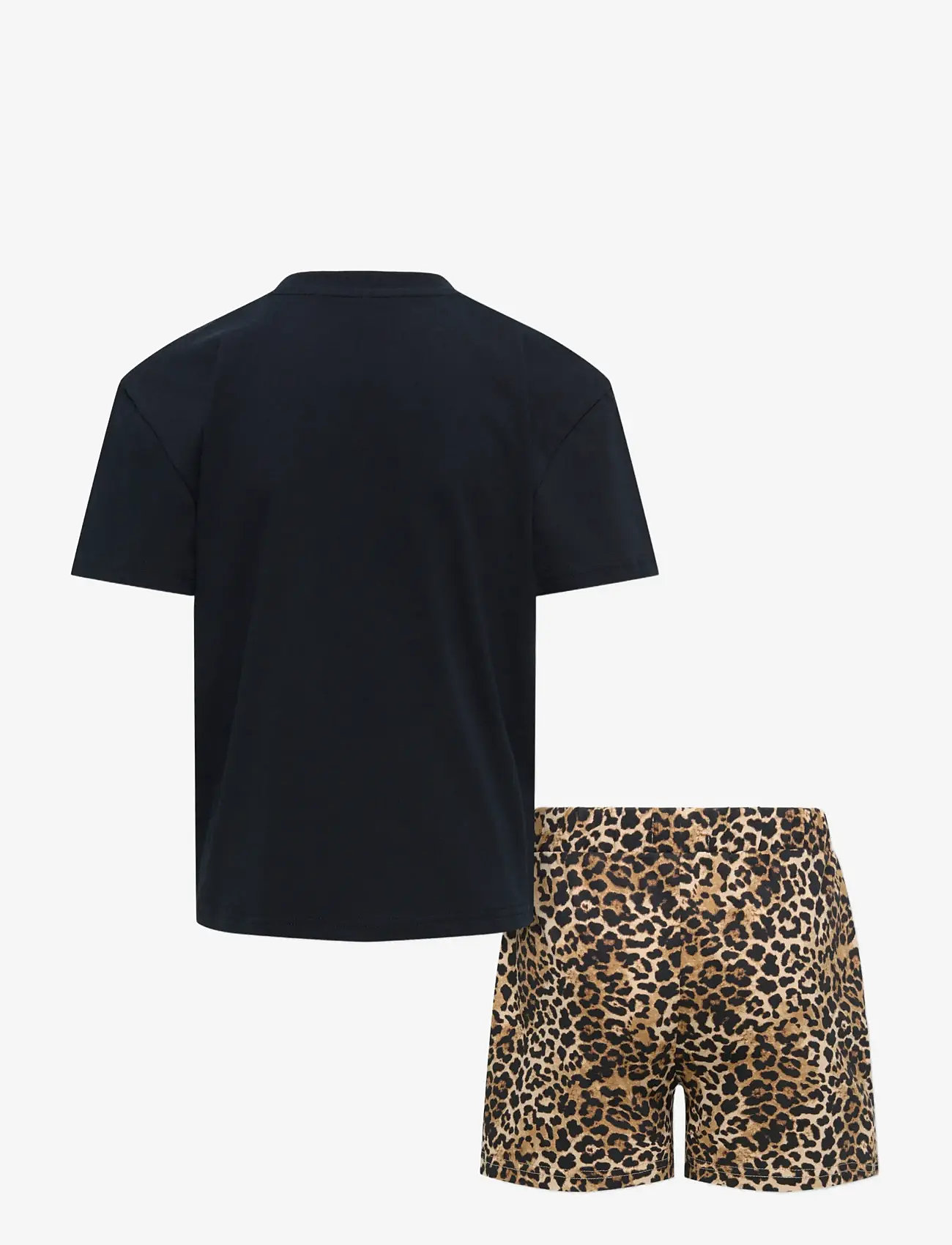 Kids Only - KOGRILA NIGHTWEAR AOP TOP/SHORTS SET JRS - pyjama-sets - black - 1