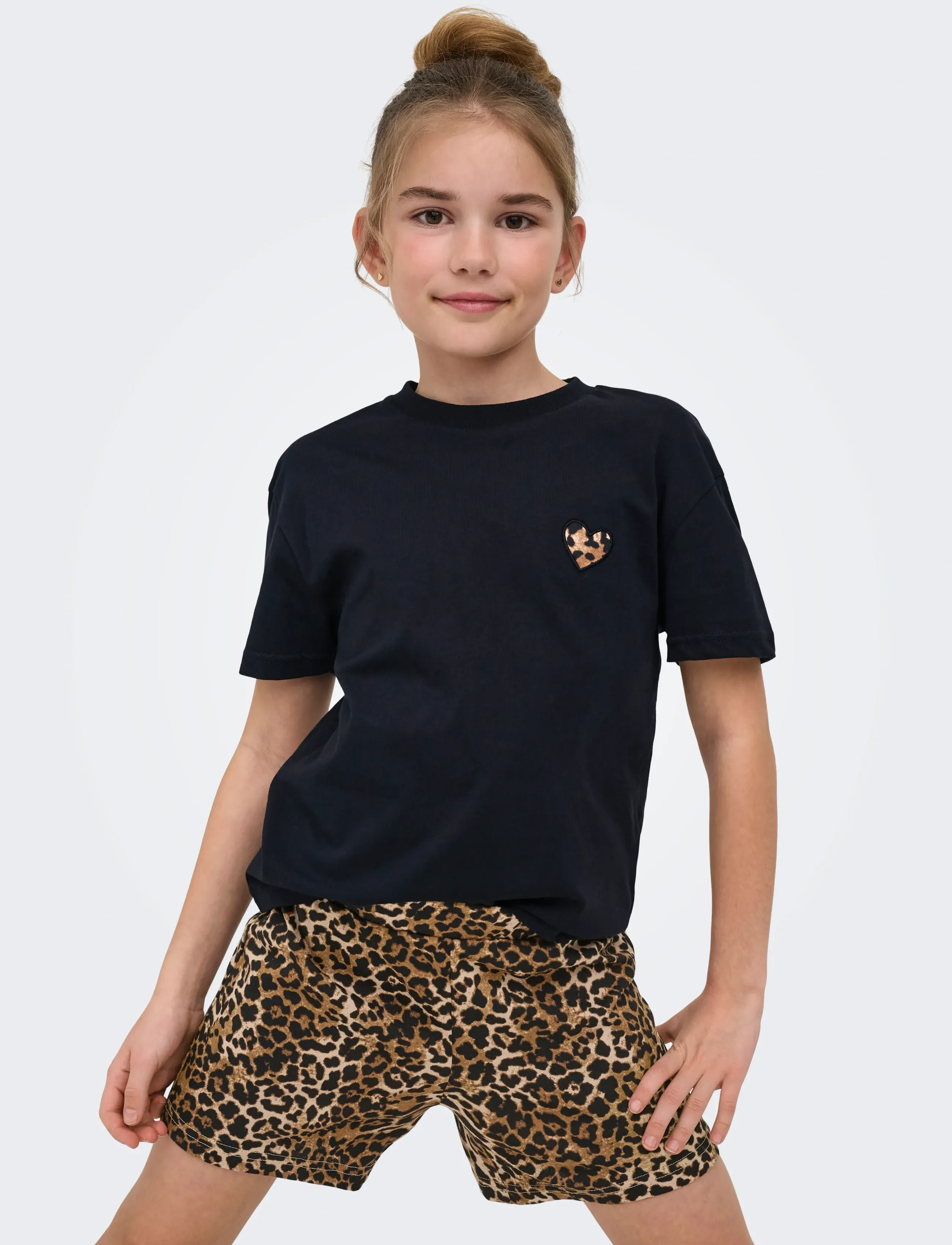 Kids Only - KOGRILA NIGHTWEAR AOP TOP/SHORTS SET JRS - black - 5