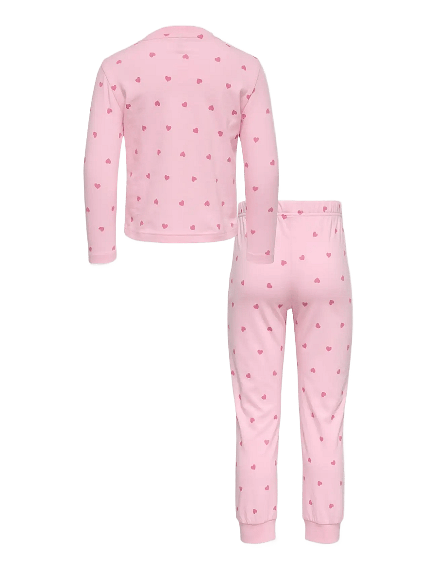 Kids Only - KMGRILA NIGHTWEAR LS TOP/PANT SET JRS - rinkiniai - romance rose - 1