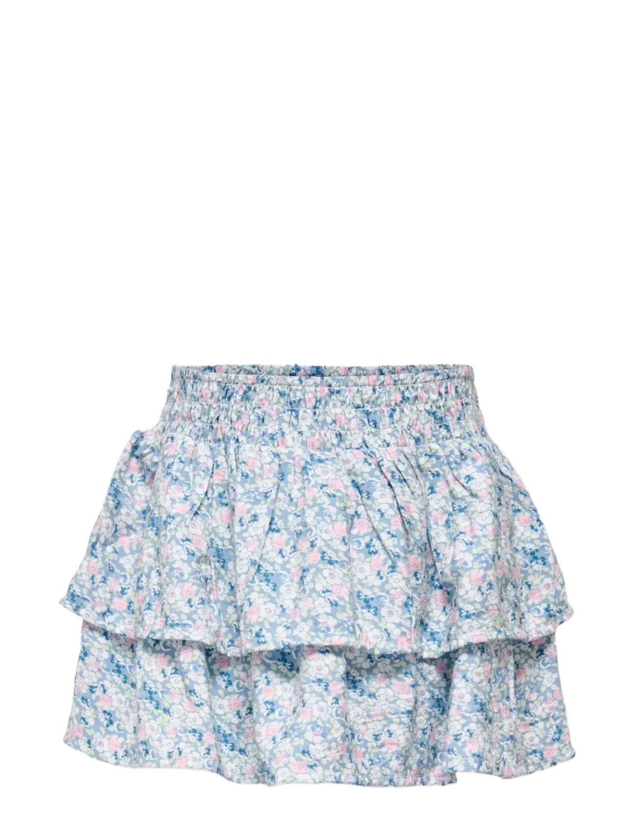 Kids Only Kmgbelle Layered Smock Skort Wvn, 92, Röcke, Blau - Skorts, Kinder