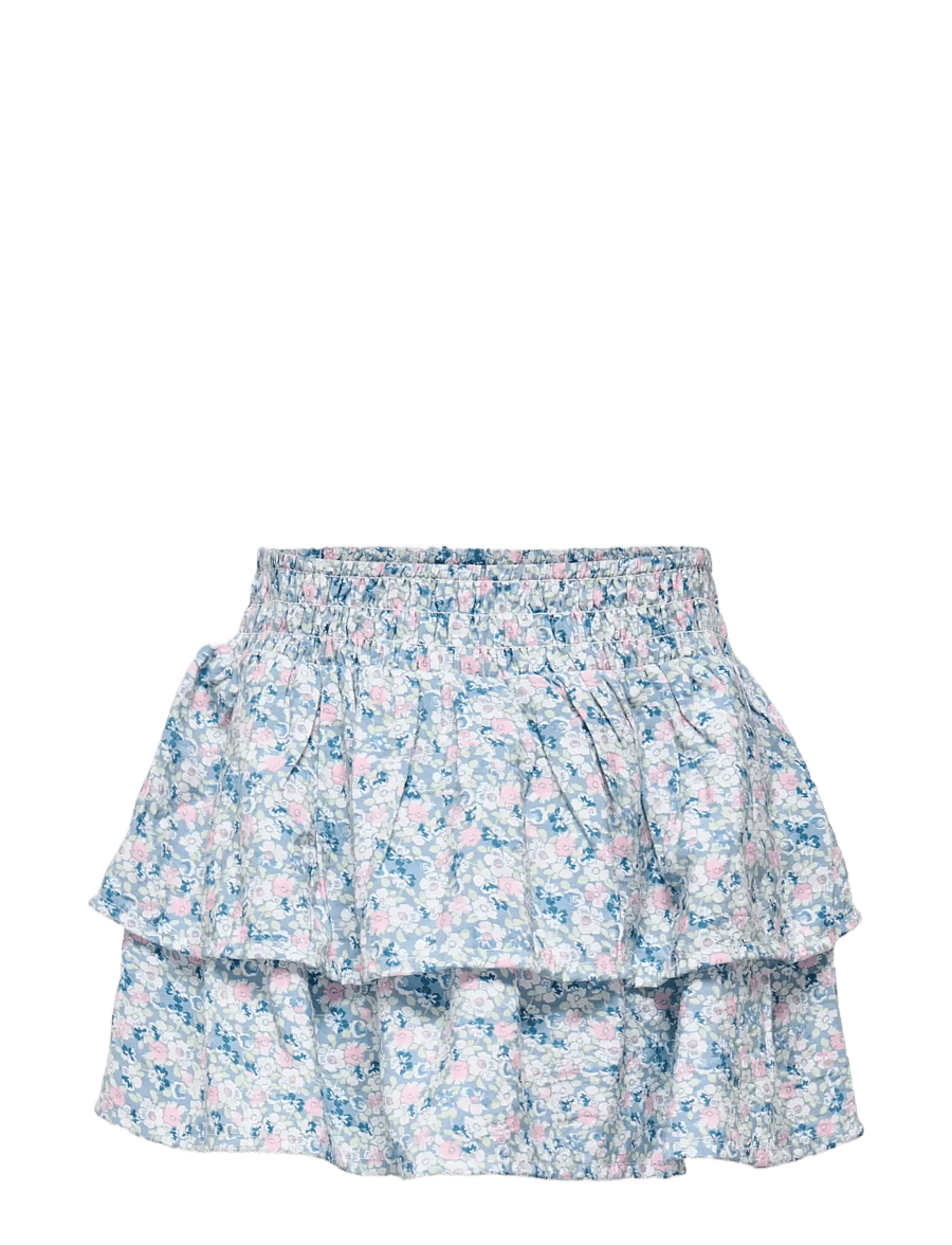 Kids Only - KMGBELLE LAYERED SMOCK SKORT WVN - skorts - faded denim - 0