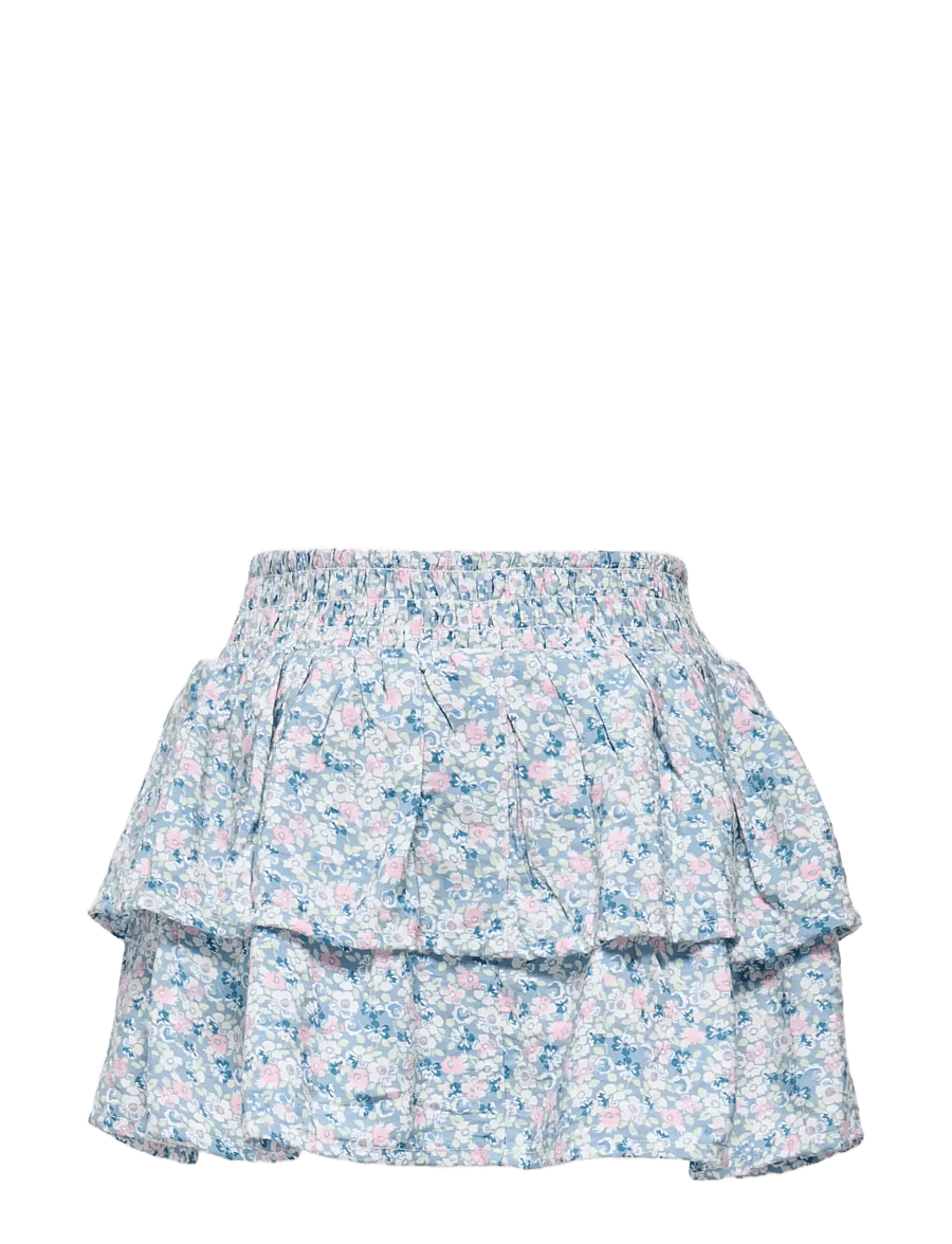 Kids Only - KMGBELLE LAYERED SMOCK SKORT WVN - skorts - faded denim - 1