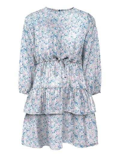 Kids Only KMGBELLE LS DRESS WVN - Kleidung - FADED DENIM / multi