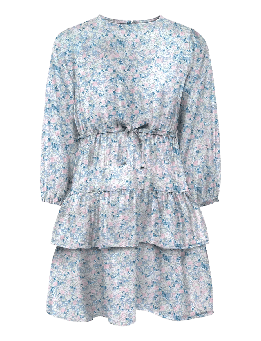 Kids Only - KMGBELLE LS DRESS WVN - partykleider - faded denim - 0