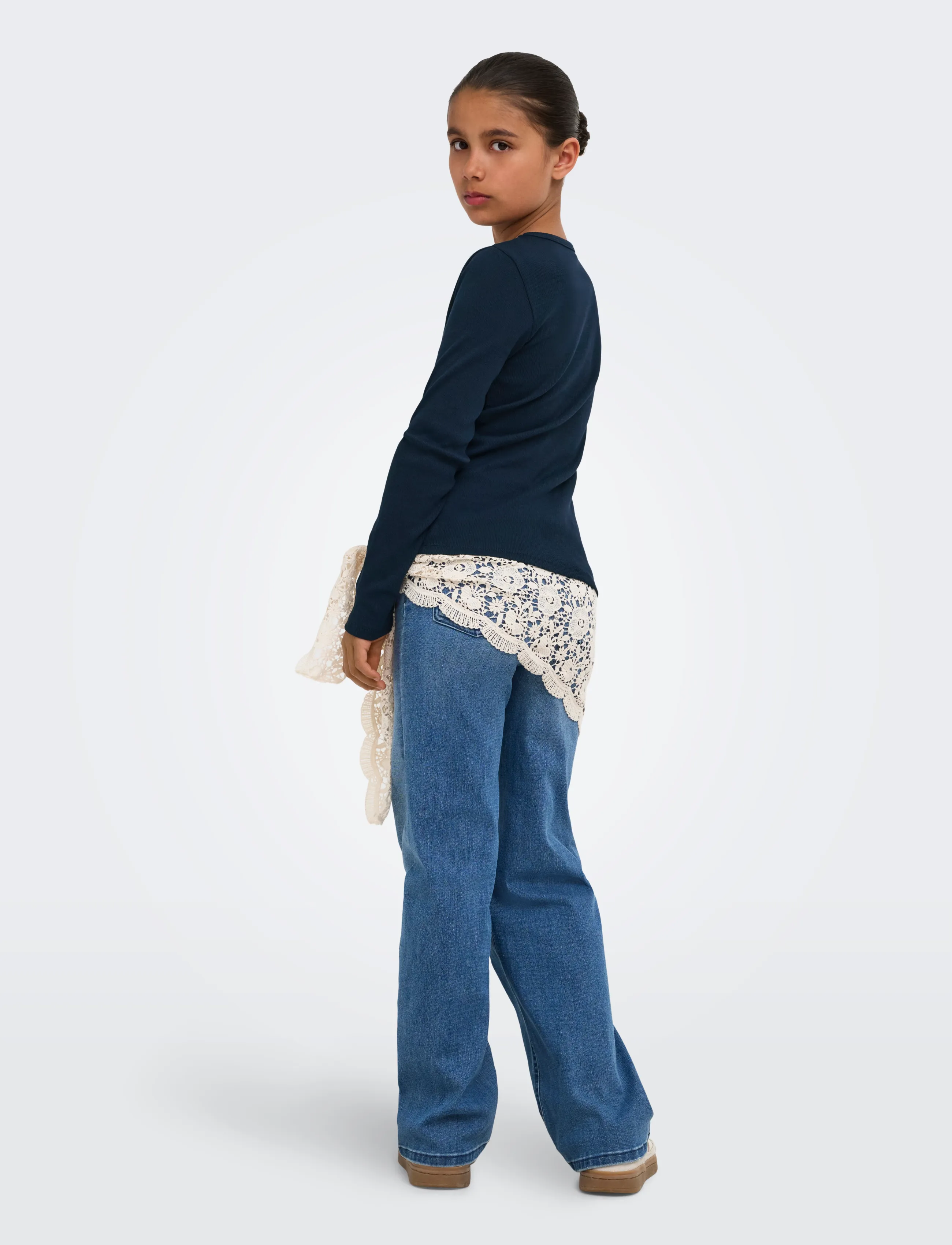 Kids Only - KOGLUCKY L/S O NECK TOP JRS NOOS - langärmelig - sky captain - 3