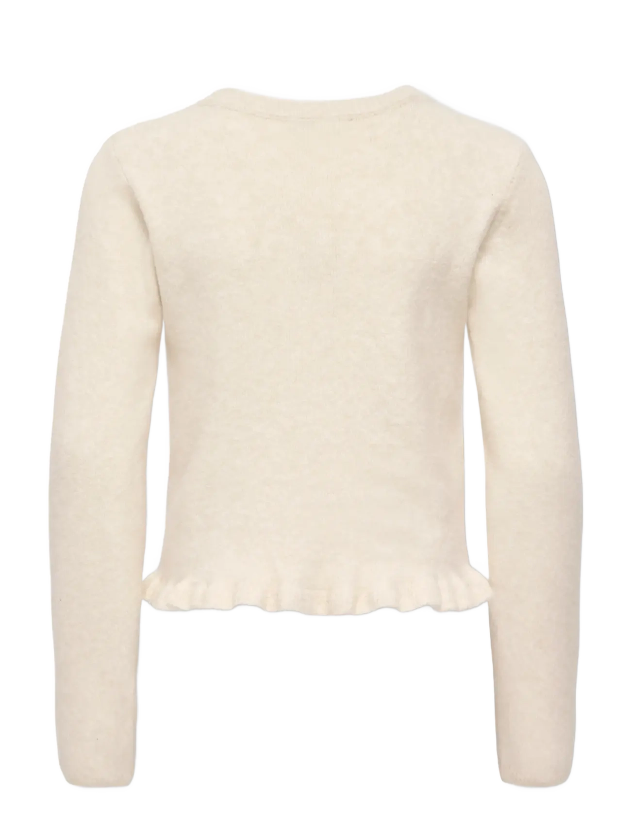 Kids Only - KOGSHELDA LIFE LS O-NECK RUFFLE CARD KNT - birch - 2