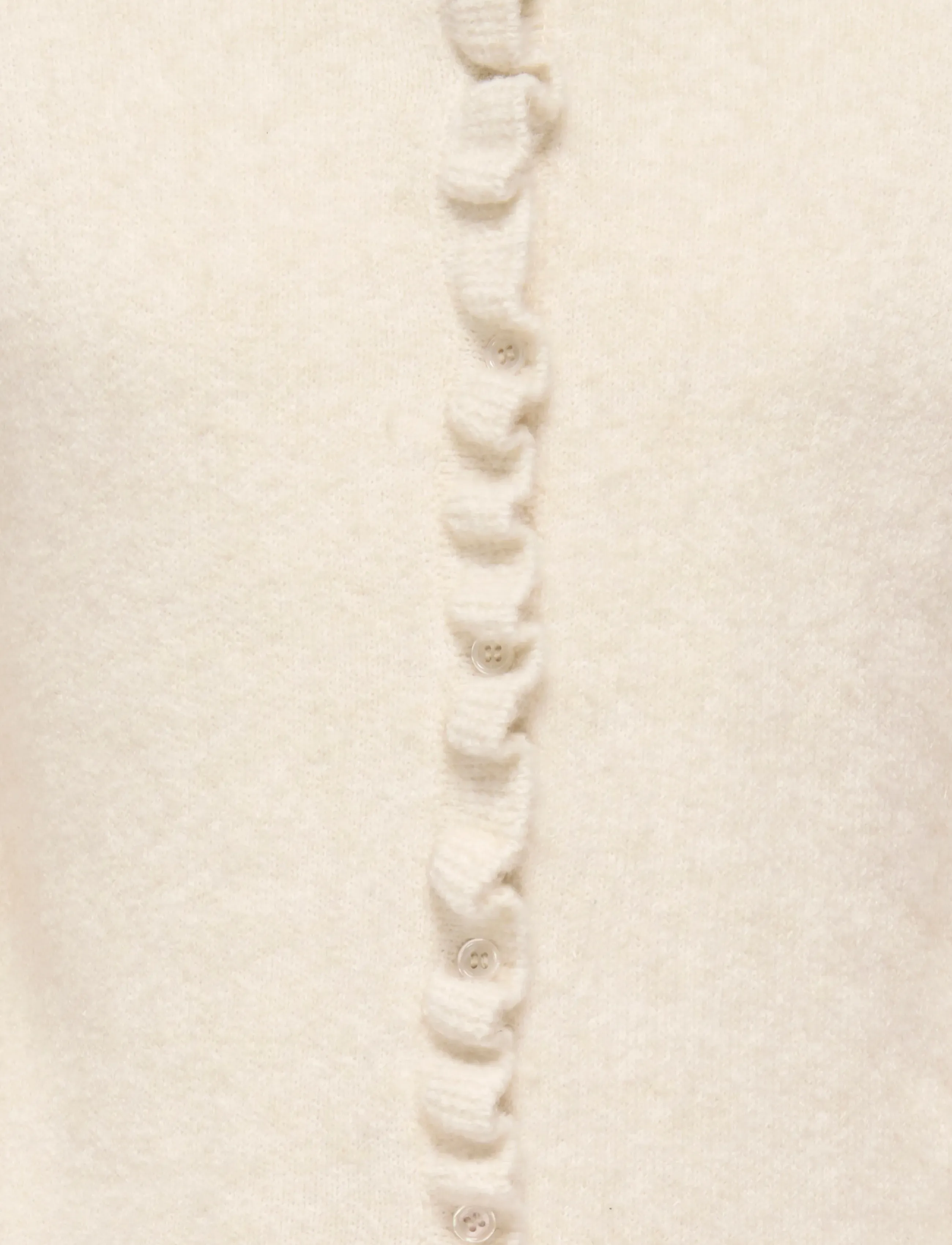 Kids Only - KOGSHELDA LIFE LS O-NECK RUFFLE CARD KNT - birch - 3