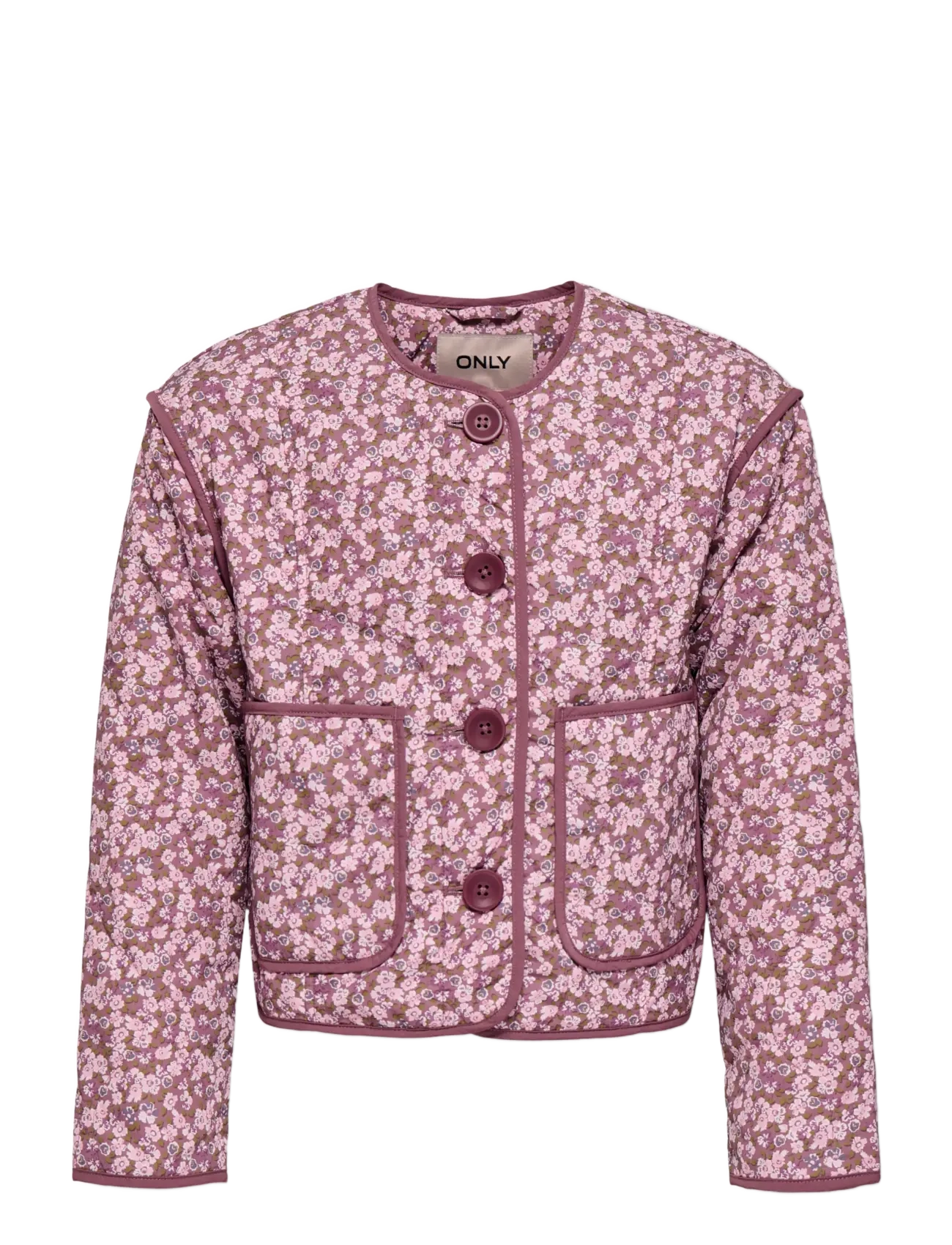 Kids Only KOGTENNA AOP QUILTED JACKET OTW - Neuheiten - ROSE BROWN / pink/rose