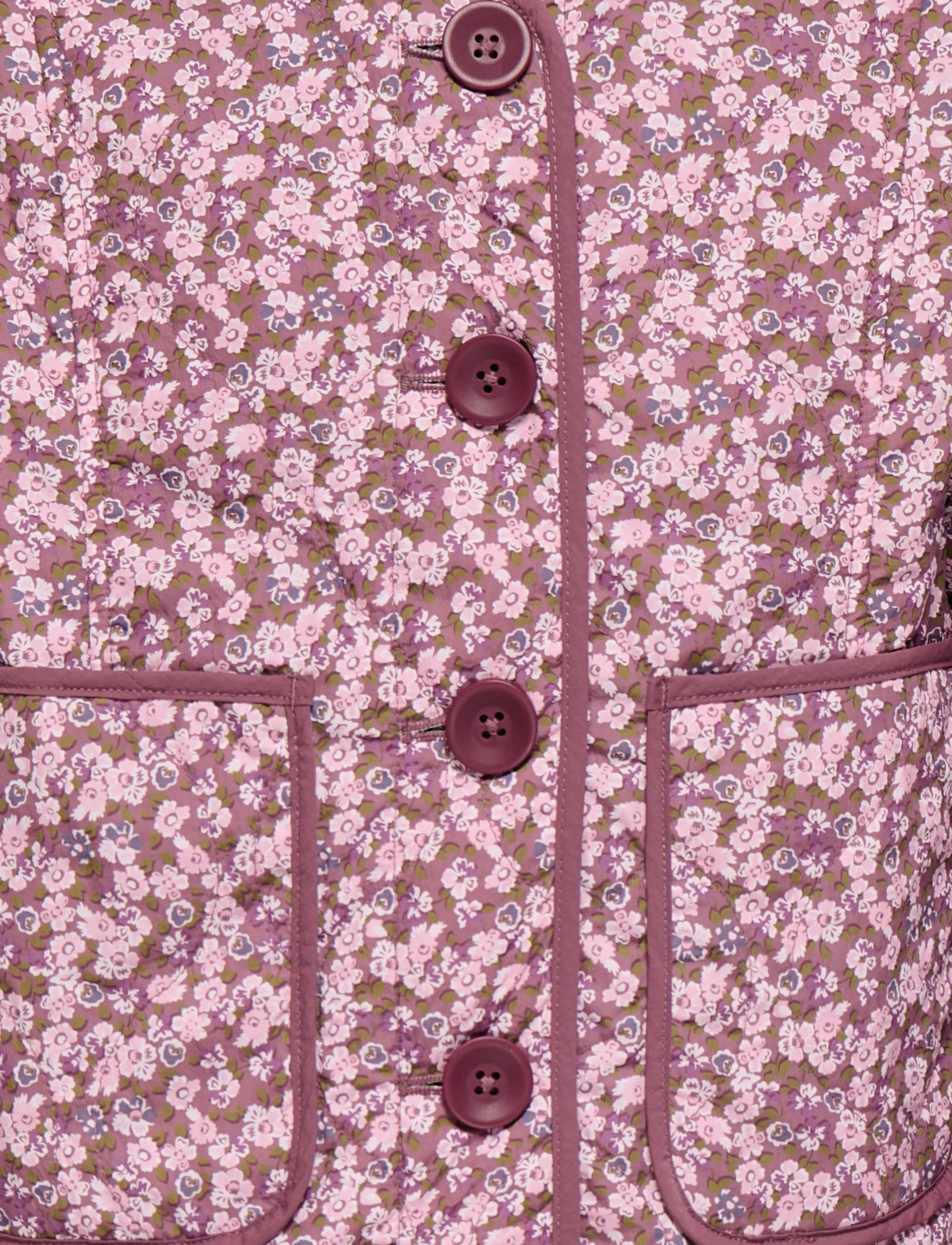 Kids Only - KOGTENNA AOP QUILTED JACKET OTW - steppjacken - rose brown - 2