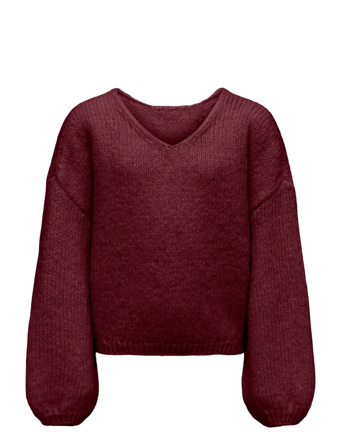 Kids Only KOGDINEA L/S REVERSIBLE PULLOV. KNT - Stickade tröjor - CABERNET / burgundy