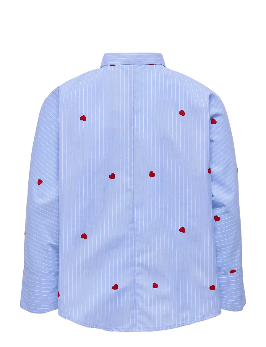 Kids Only - KOGNEW LINAGRACE LS ST.EMB SHRT WVN NOOS - chemises à manches longues - moonlight blue - 2