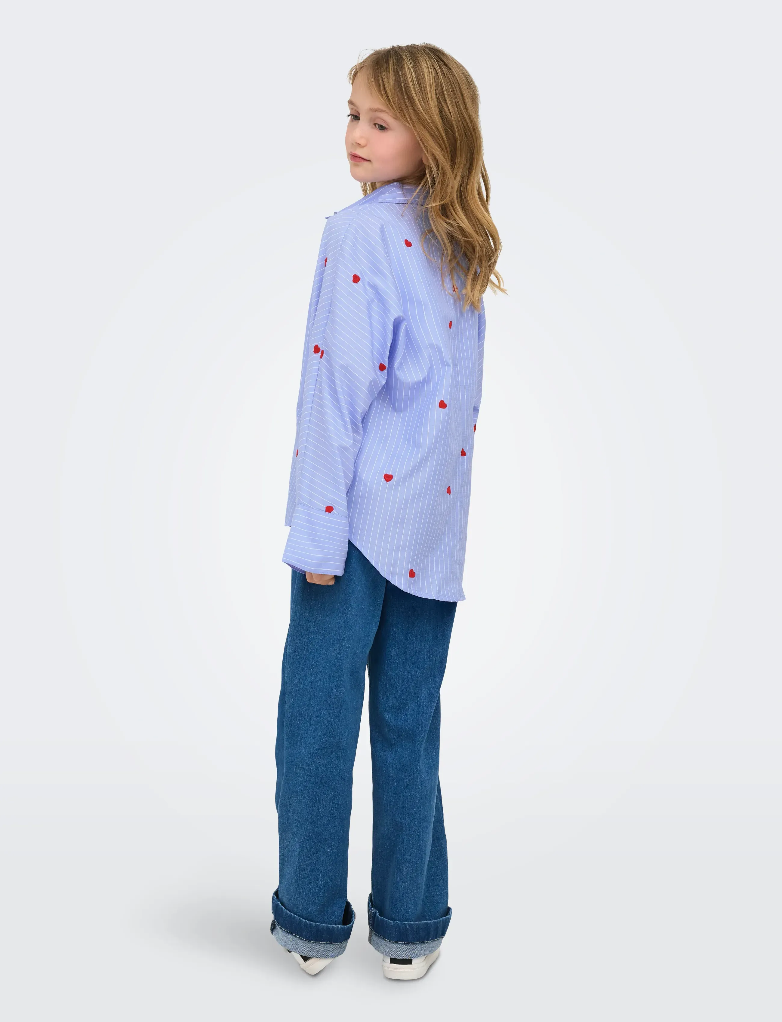 Kids Only - KOGNEW LINAGRACE LS ST.EMB SHRT WVN NOOS - chemises à manches longues - moonlight blue - 3