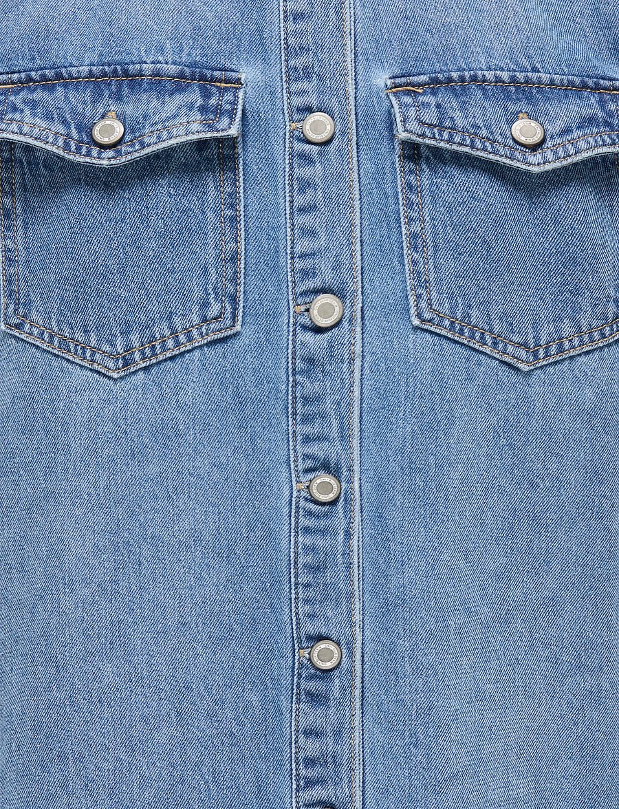 Kids Only - KOGLISA S/S DNM DRESS GUA - kurzärmelige freizeitkleider - medium blue denim - 2